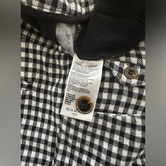 Anthropologie Black and White Checkered Cropped Pants - Picture 10 of 11